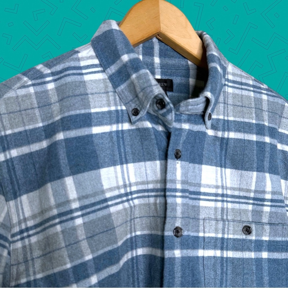 J Crew Flannel Plaid Button Down Shirt